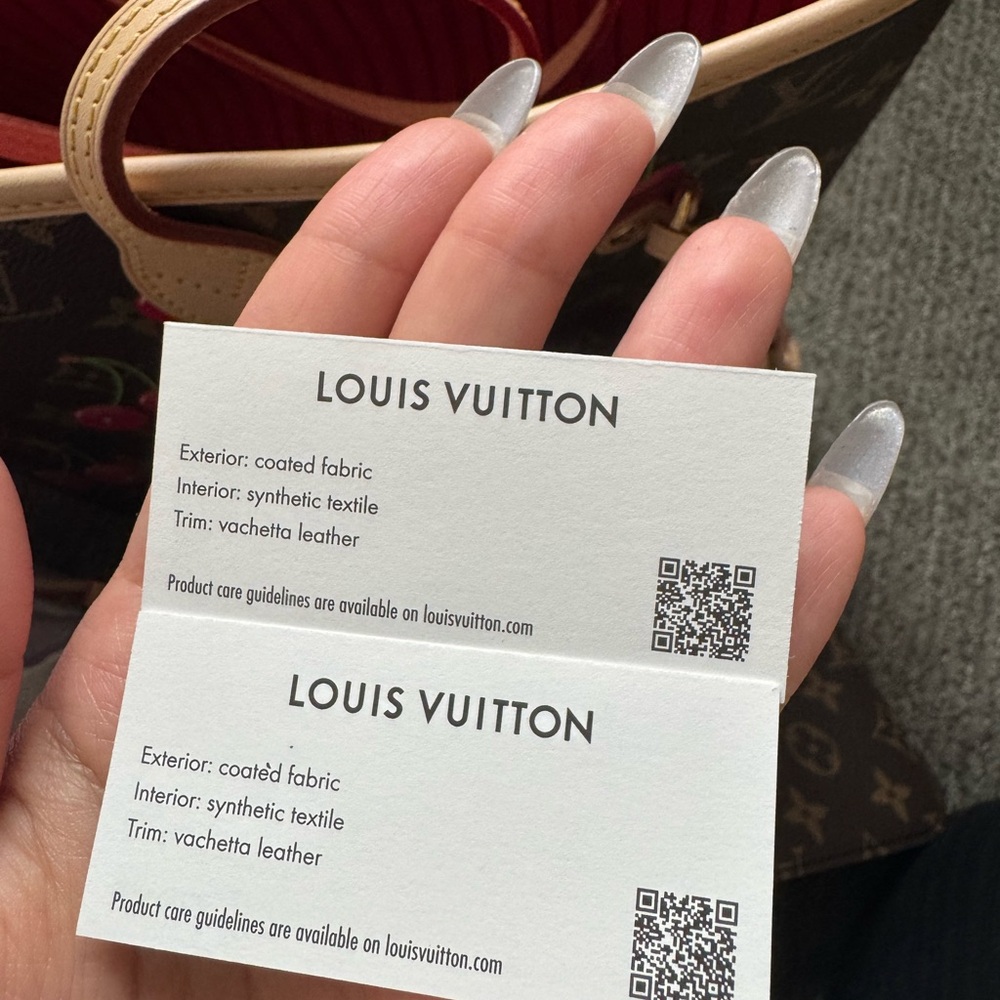 Louis Vuitton x TM Cherry Cerise Neverfull Tote - Picture 7 of 8